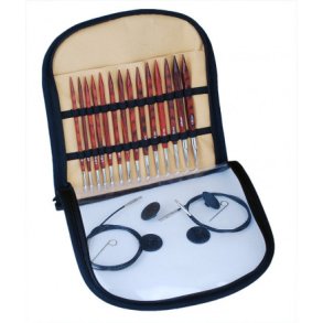 KnitPro Cubics Rundpindest Tr St med udskiftelige wirer 7 strrelser 3 lngder