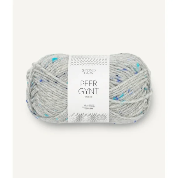 Peer Gynt Tweed 1502 - Lys Grmelert M/Bl Tweed