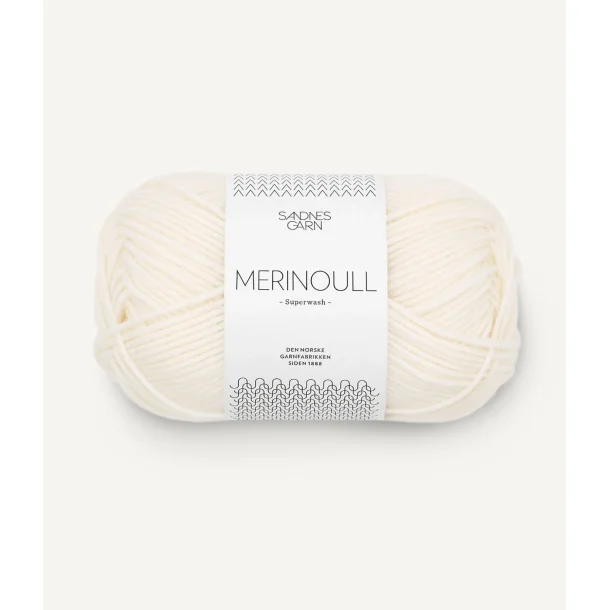 MERINOULL 1002 - hvid