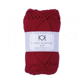 Karen Klarbk Bomuldsgarn 8/8 - 1024 - Dark Christmas Red