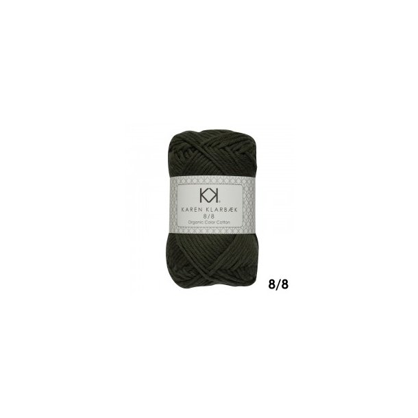 Karen Klarbk Bomuldsgarn 8/8 - 1013 - Dark Kombu Green 