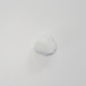 Pompon Hvid 50mm