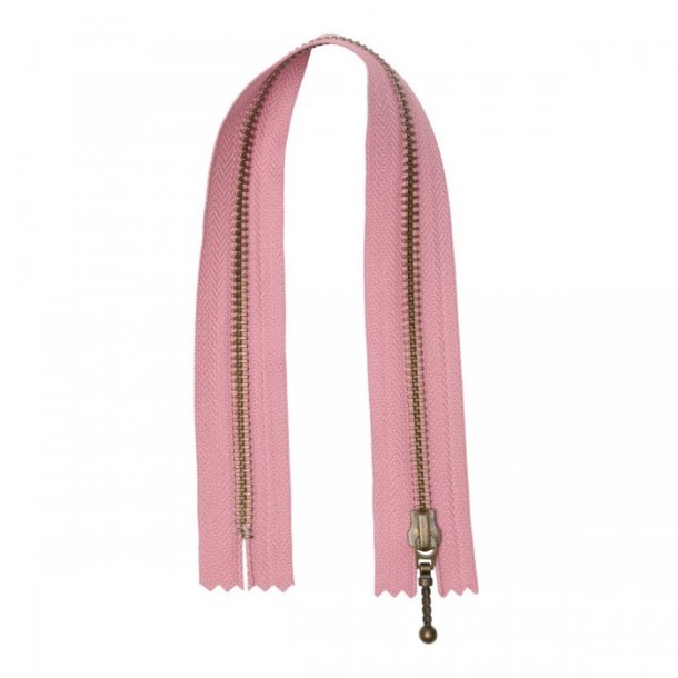 YKK Lynls - Antik Messing - 35 cm - Rose