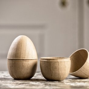 To-delt g i papmache - 1 stk