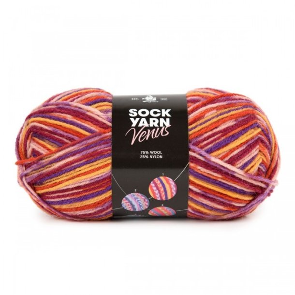 sock Yarn Universe  01 - Red Mix VENUS